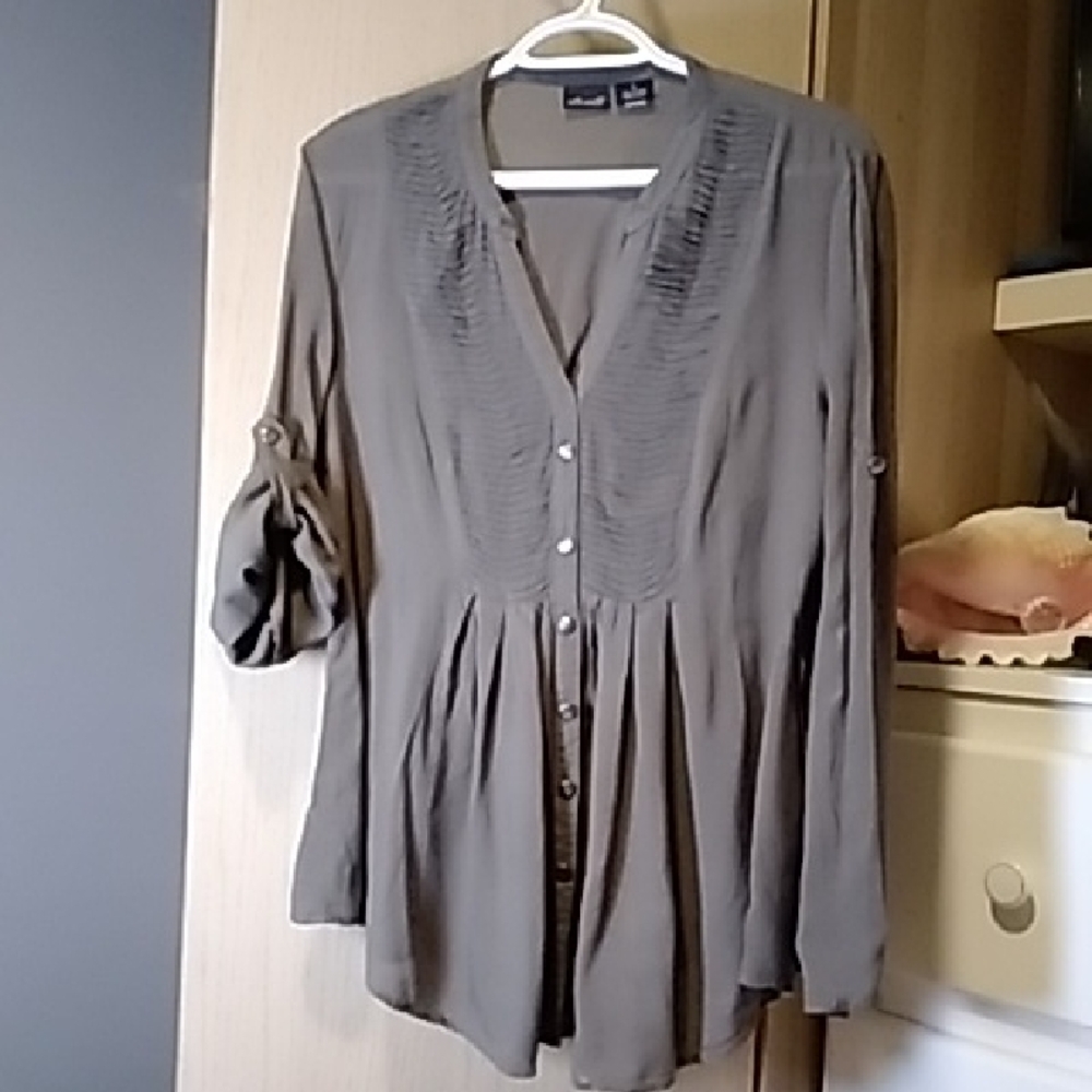 Willi Smith Top Blouse Sz L